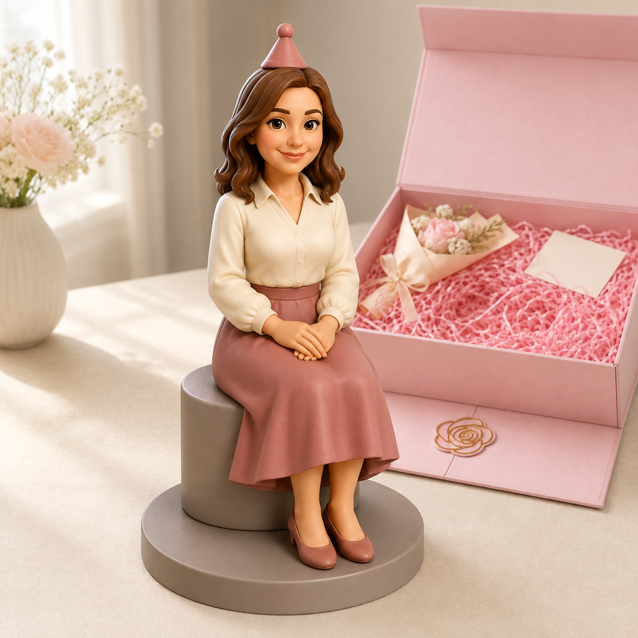 Custom Birthday 3D Figurine from Photo | Personalized Birthday Gift