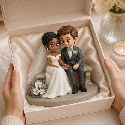 Custom Wedding 3D Figurine from Photo | Personalized Wedding Gift