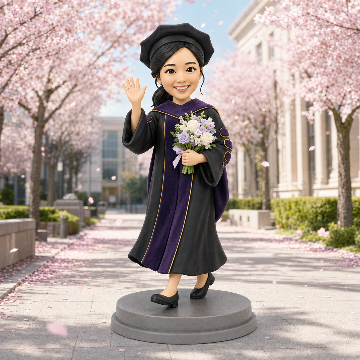Custom Graduation 3D Figurine from Photo | Personalized Graduation Gift