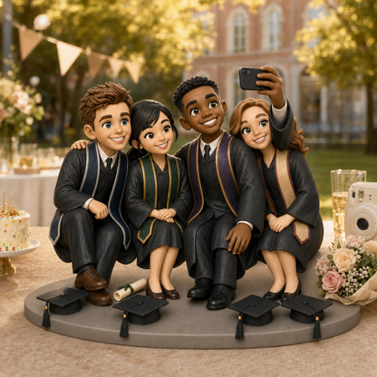 Custom Graduation 3D Figurine from Photo | Personalized Graduation Gift