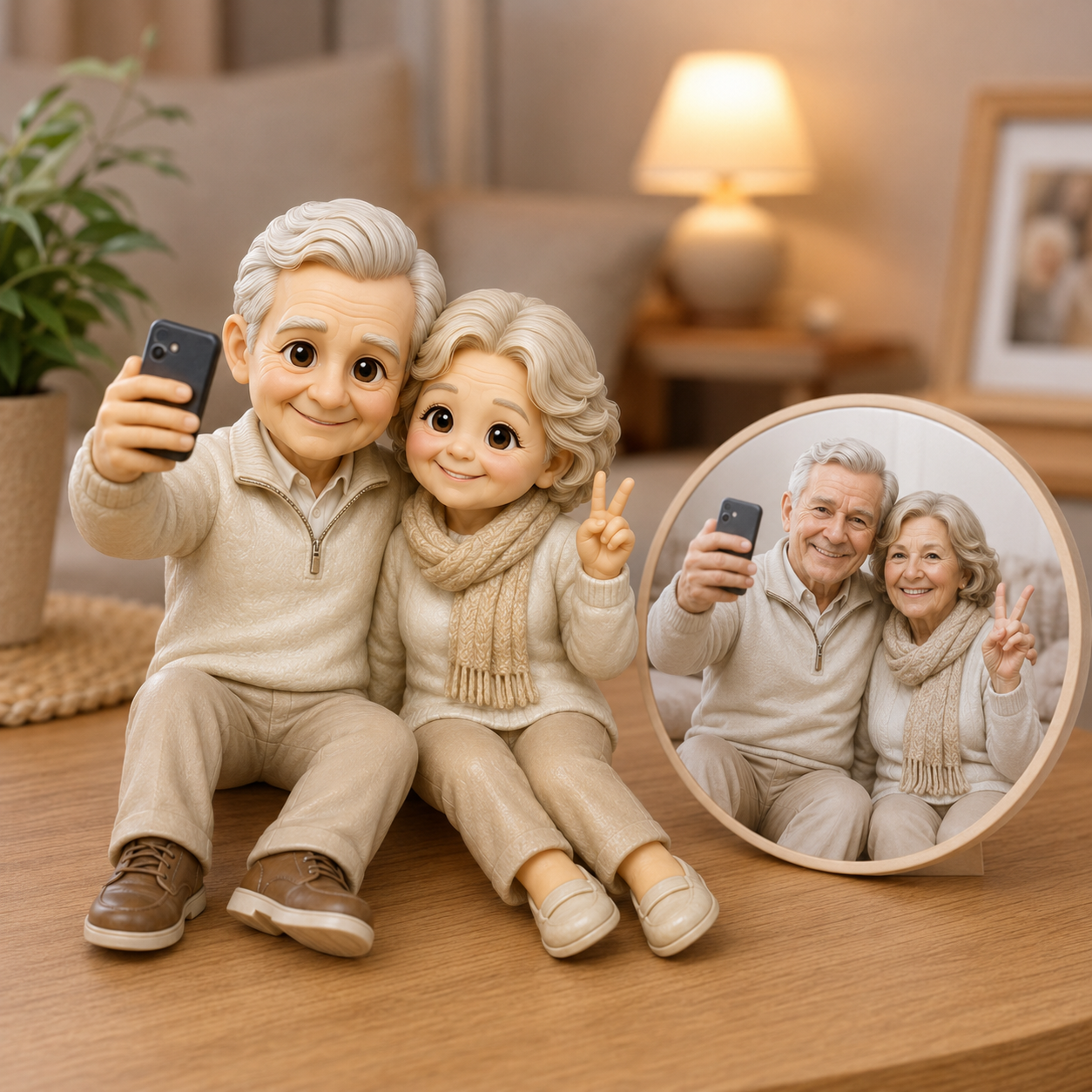 Custom Couple 3D Figurine from Photo | Personalized Couple Gift
