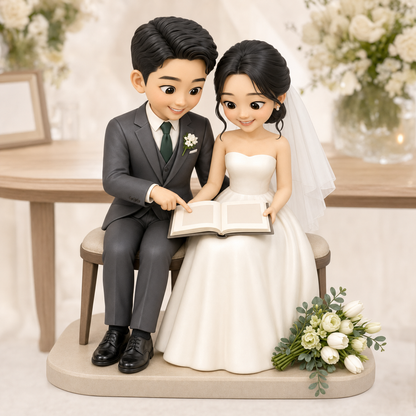 Custom Wedding 3D Figurine from Photo | Personalized Wedding Gift
