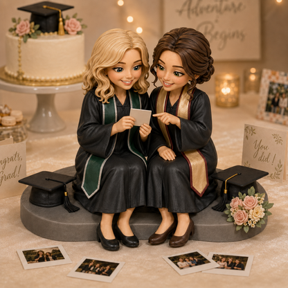 Custom Graduation 3D Figurine from Photo | Personalized Graduation Gift