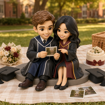 Custom Graduation 3D Figurine from Photo | Personalized Graduation Gift