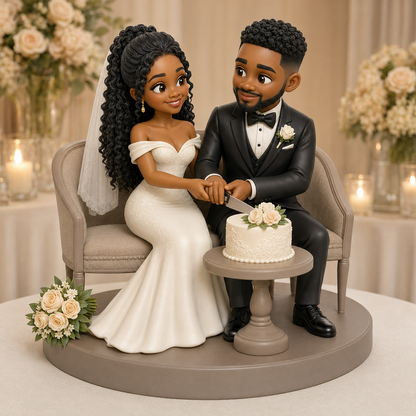 Custom Wedding 3D Figurine from Photo | Personalized Wedding Gift