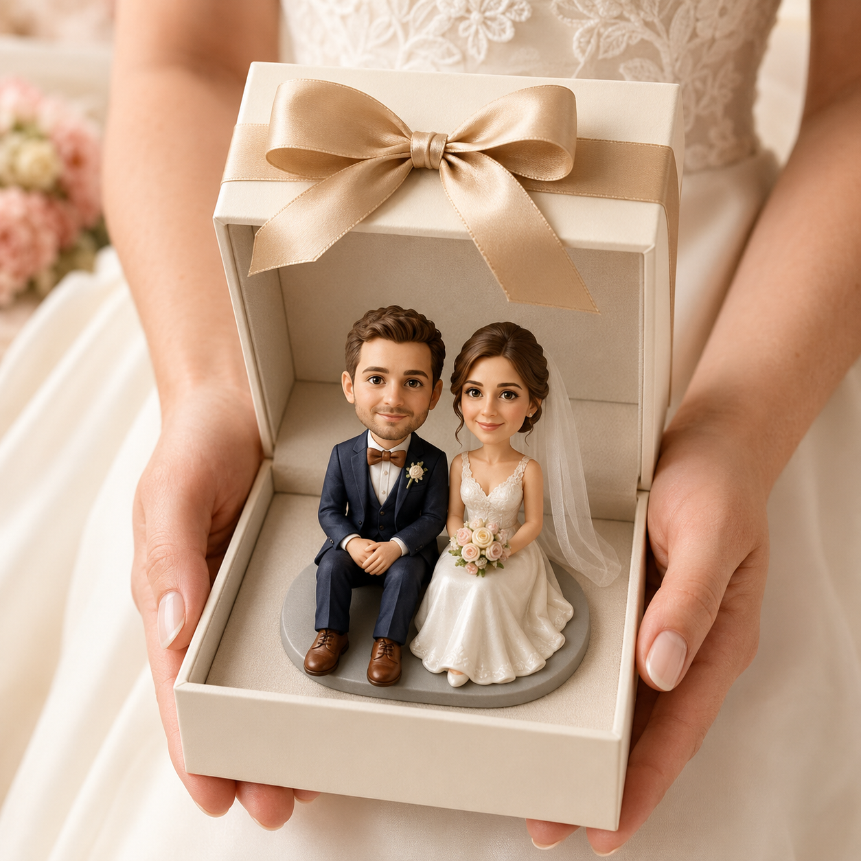 Custom Wedding 3D Figurine from Photo | Personalized Wedding Gift