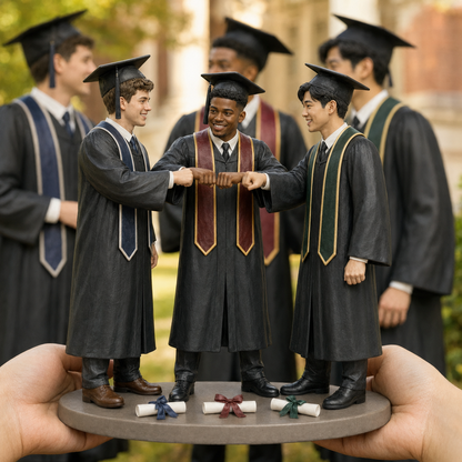 Custom Graduation 3D Figurine from Photo | Personalized Graduation Gift