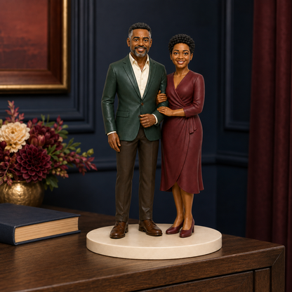 Custom Anniversary 3D Figurine from Photo | Personalized Anniversary Gift