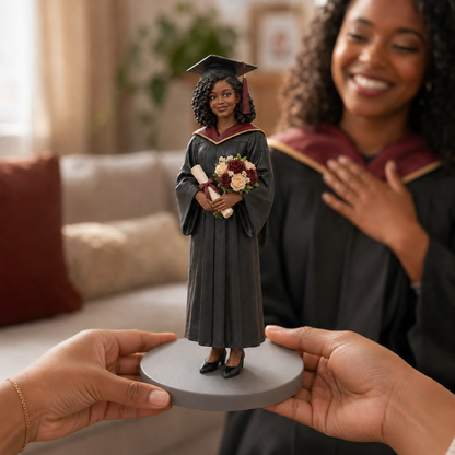 Custom Graduation 3D Figurine from Photo | Personalized Graduation Gift