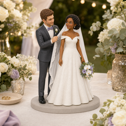 Custom Wedding 3D Figurine from Photo | Personalized Wedding Gift