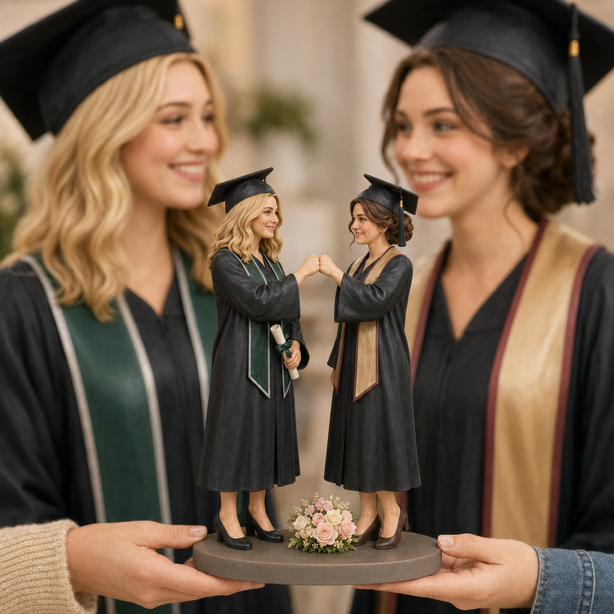 Custom Graduation 3D Figurine from Photo | Personalized Graduation Gift