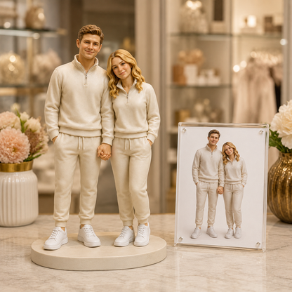 Custom Couple 3D Figurine from Photo | Personalized Couple Gift