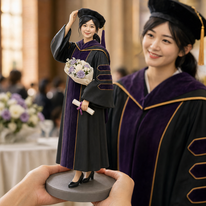 Custom Graduation 3D Figurine from Photo | Personalized Graduation Gift