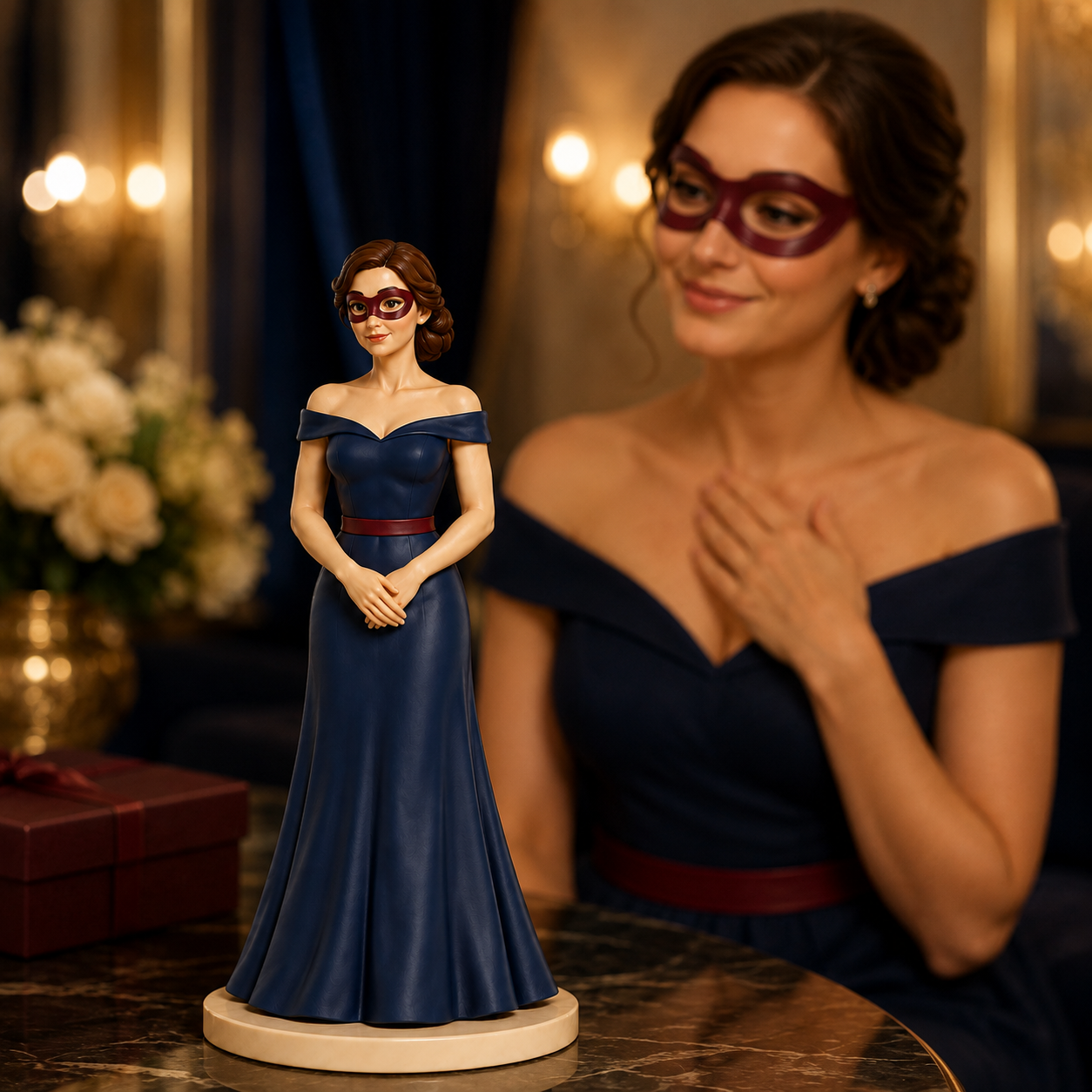 Custom Anniversary 3D Figurine from Photo | Personalized Anniversary Gift