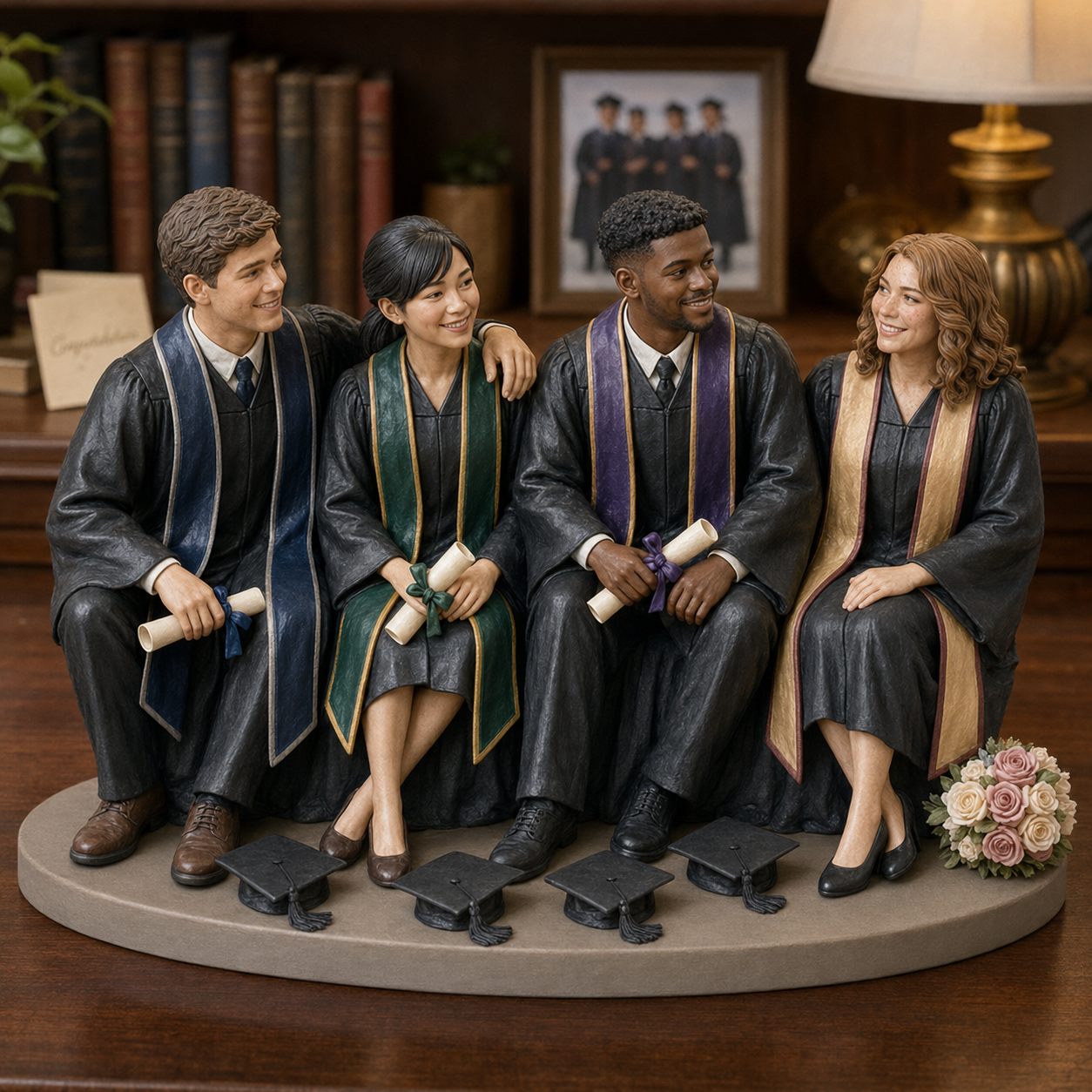 Custom Graduation 3D Figurine from Photo | Personalized Graduation Gift