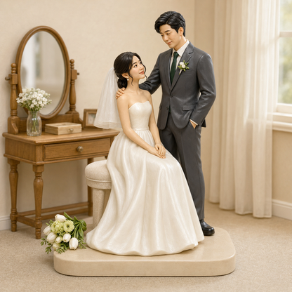 Custom Wedding 3D Figurine from Photo | Personalized Wedding Gift