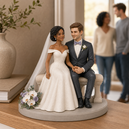 Custom Wedding 3D Figurine from Photo | Personalized Wedding Gift