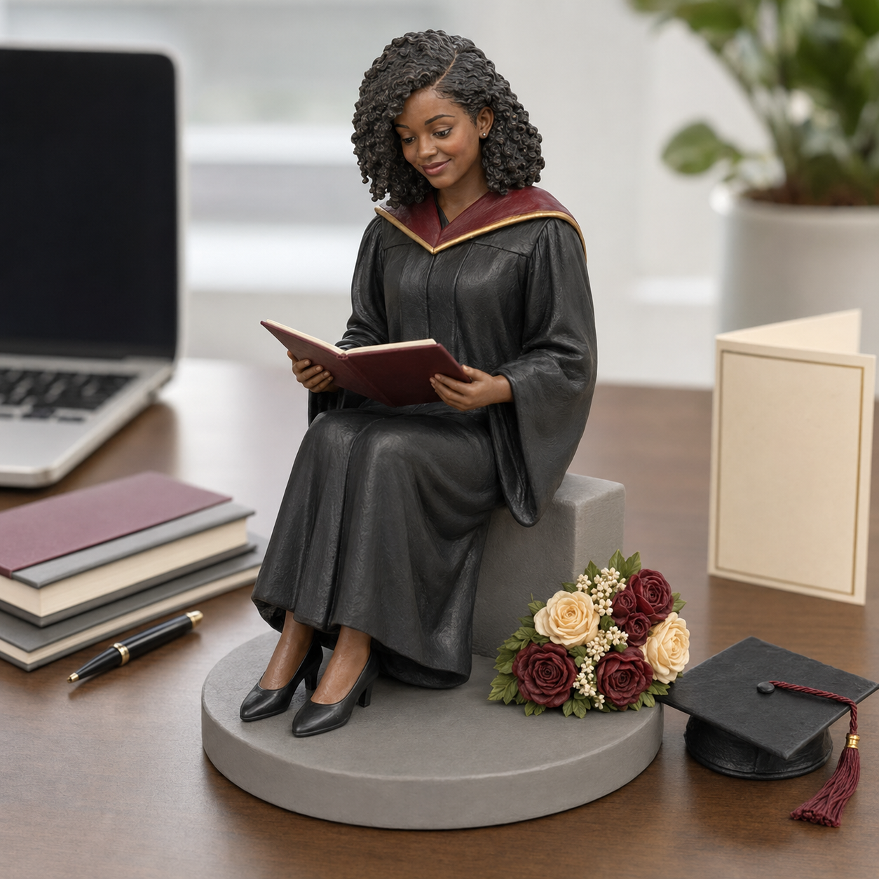 Custom Graduation 3D Figurine from Photo | Personalized Graduation Gift