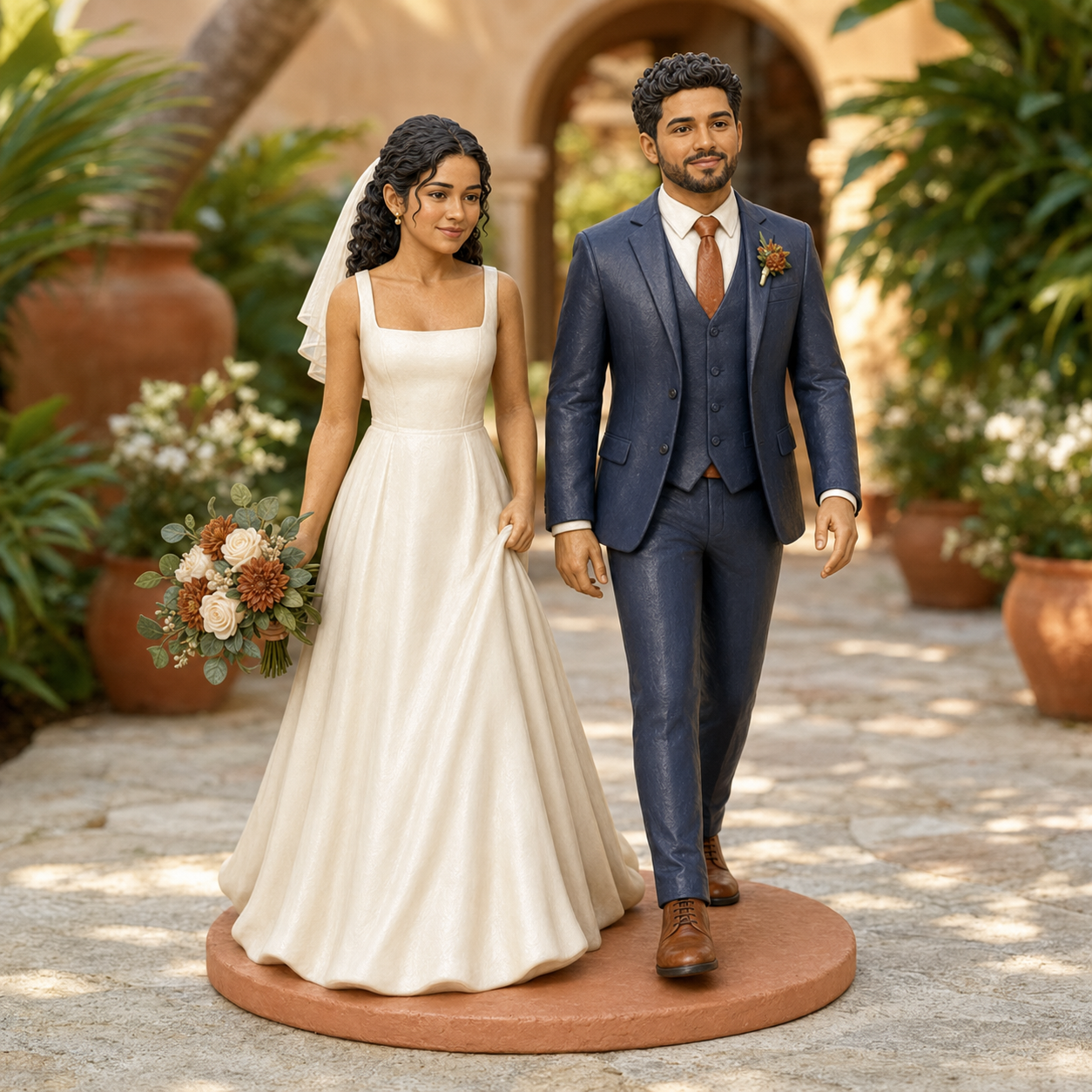 Custom Wedding 3D Figurine from Photo | Personalized Wedding Gift
