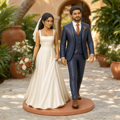 Custom Wedding 3D Figurine from Photo | Personalized Wedding Gift