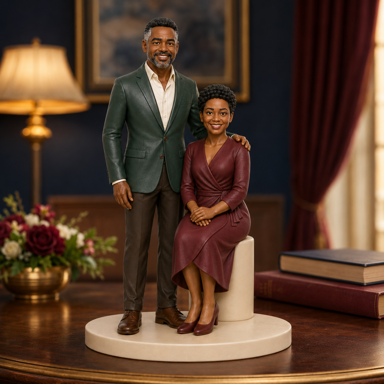 Custom Anniversary 3D Figurine from Photo | Personalized Anniversary Gift