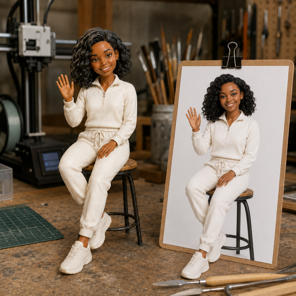 Custom 3D Figurine from Photo | Personalized Gift