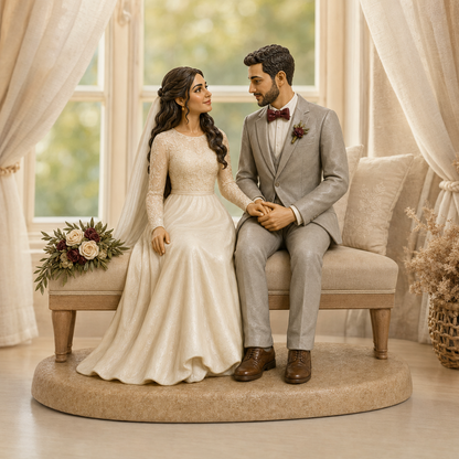 Custom Wedding 3D Figurine from Photo | Personalized Wedding Gift