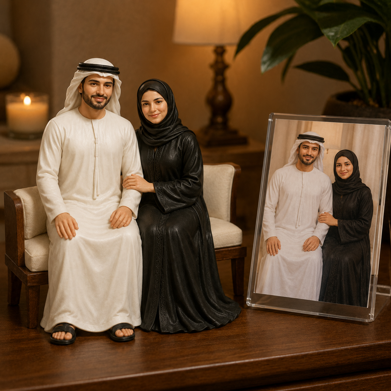 Custom Couple 3D Figurine from Photo | Personalized Couple Gift