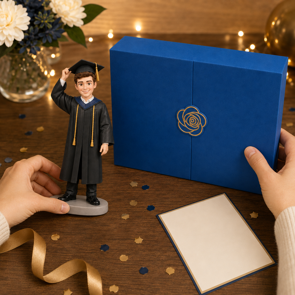 Custom Graduation 3D Figurine from Photo | Personalized Graduation Gift